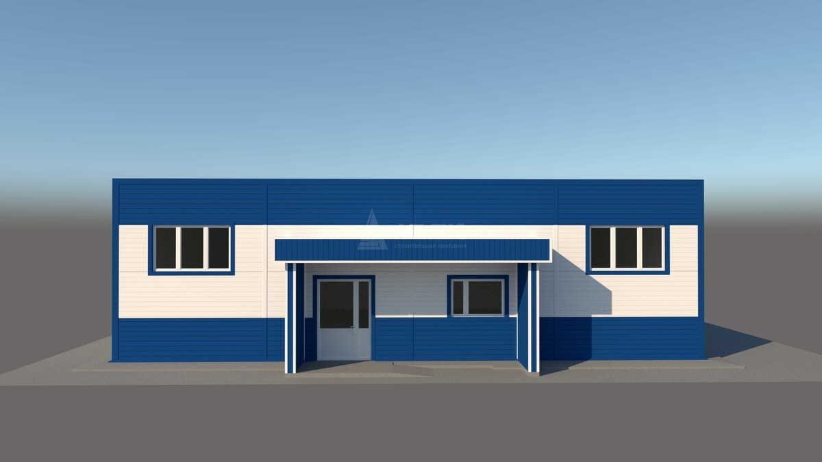 3D визуализация Магазин из сэндвич-панелей - фото 5