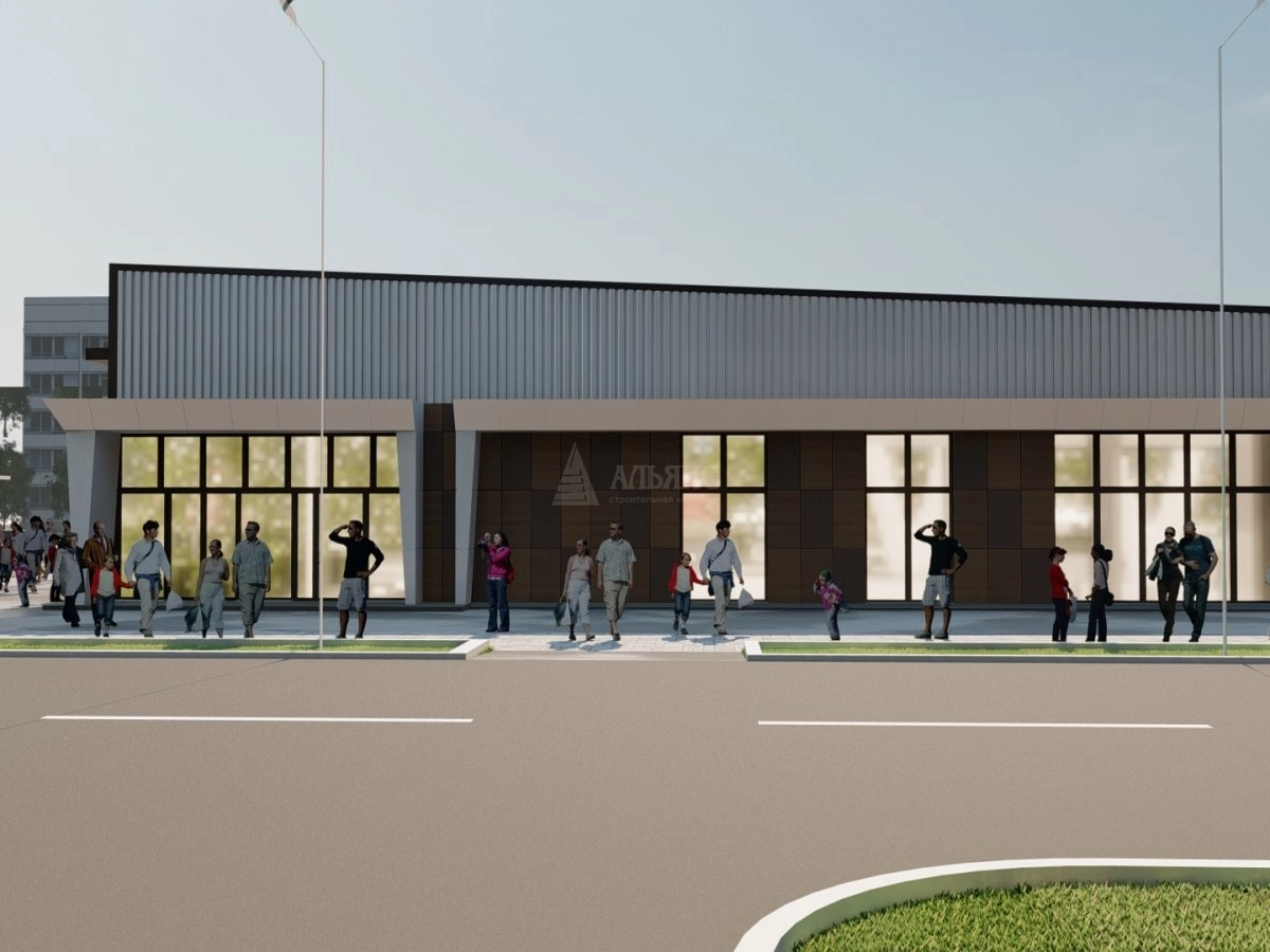 3D визуализация Магазин из сэндвич-панелей - фото 6