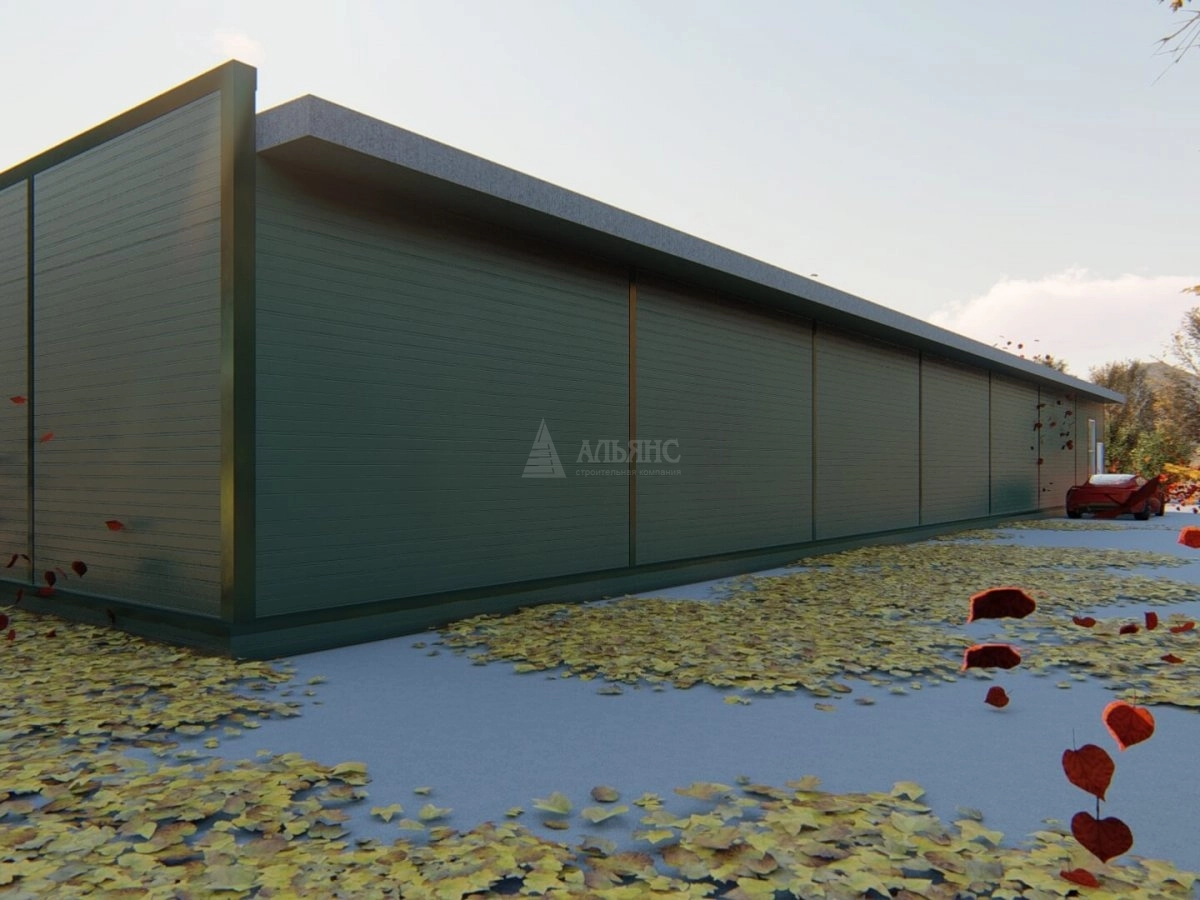 3D визуализация Проект павильона из сэндвич-панелей - фото 2