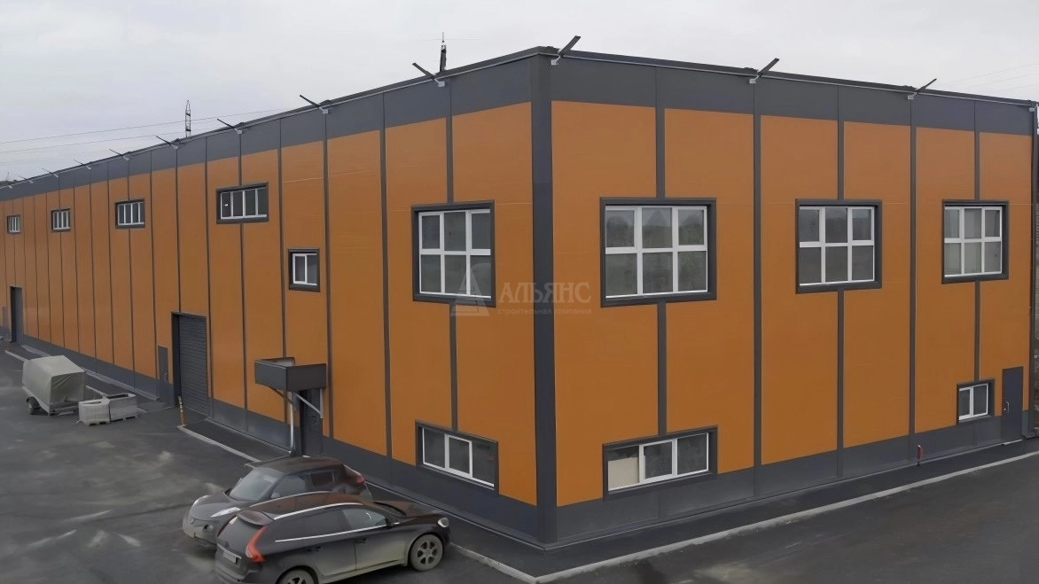 3D визуализация Склад с АБК из сэндвич-панелей  - фото 2