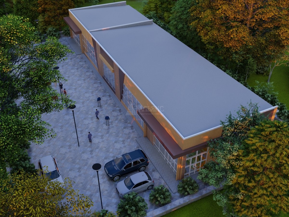 3D визуализация Придорожное кафе из сэндвич-панелей - фото 7